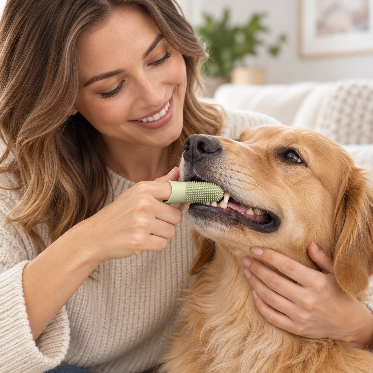 ๐ Finger Pet Toothbrush | Soft Silicone Bristles & Gentle Dental Cleaning