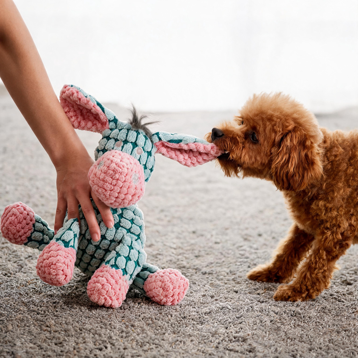 🦴 Best-Selling | Plush Texture | Indoor Play | Dog Parents | Cute Donkey Charm
