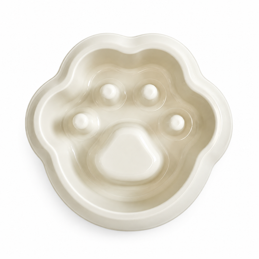 🐾 Paw-Shaped Slow Feeder Bowl | Fun Pet Feeding Bowl