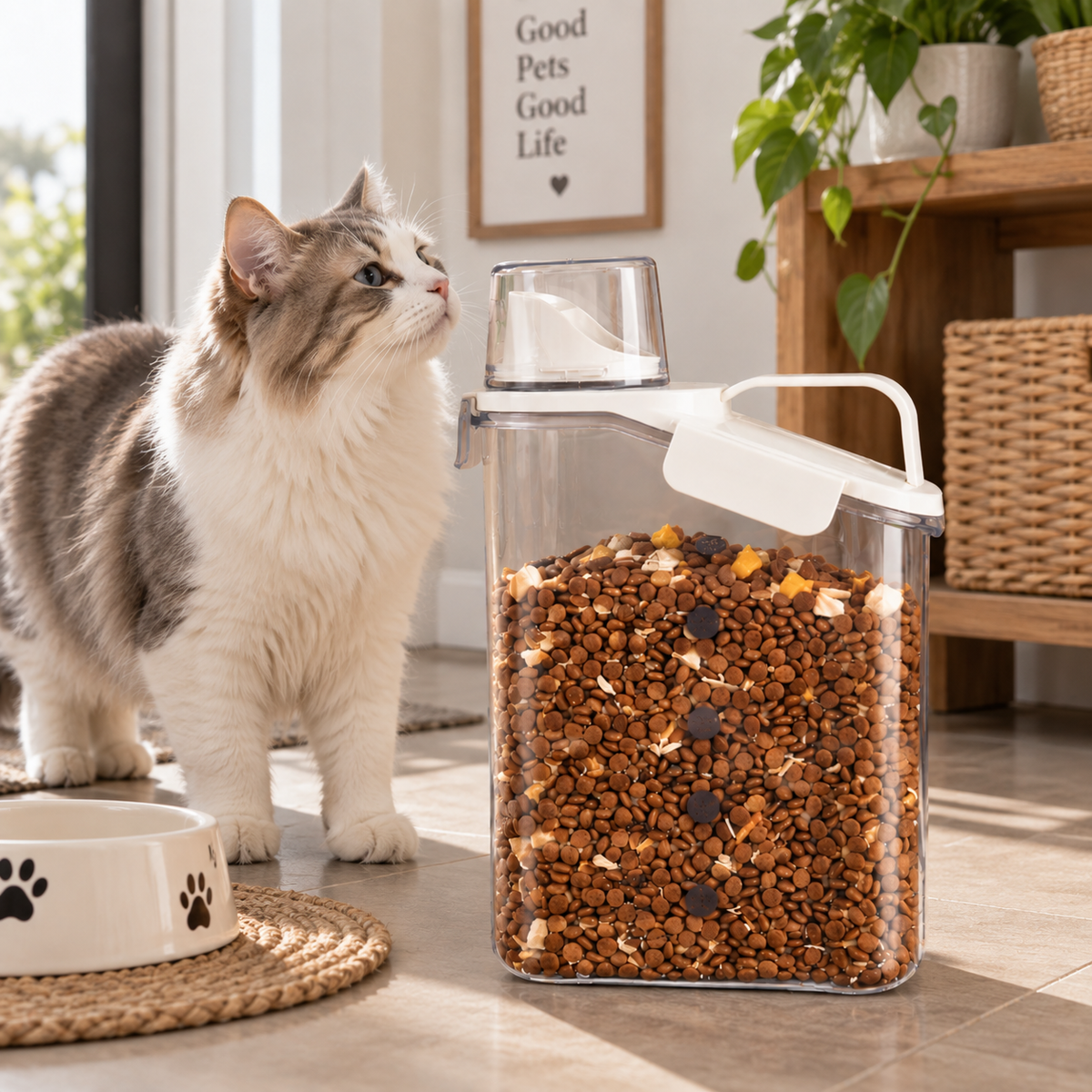🐾 Airtight Pet Food Container | Fresh & Easy Storage