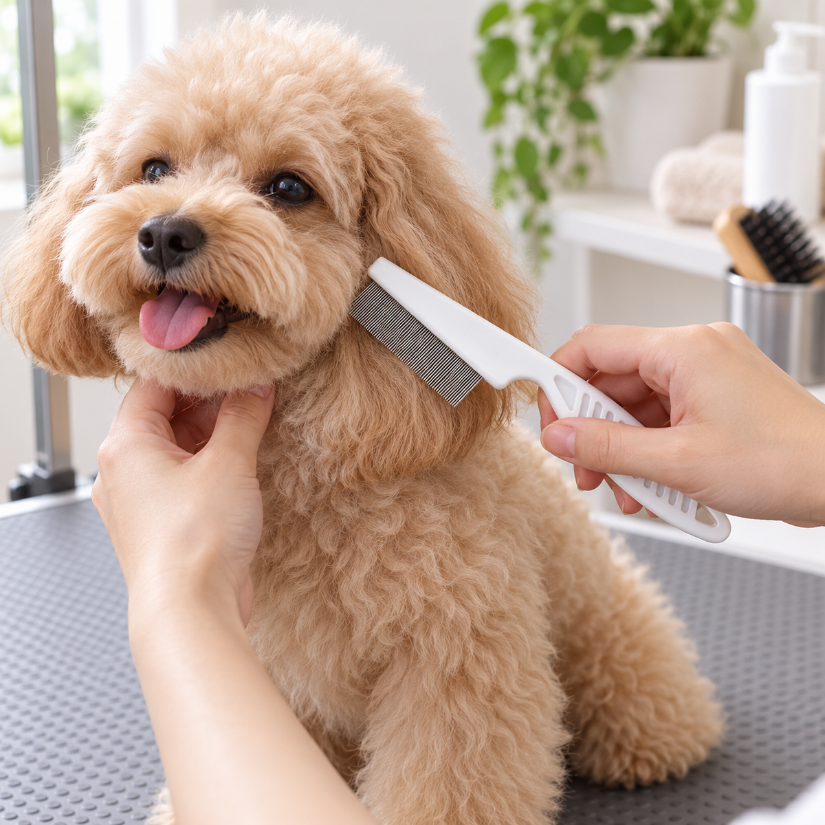 🐾 Pet Hair Removal Comb | Fine-Tooth Grooming Tool