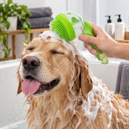 💚 Pet Bath Massage Brush | Gentle Deep-Clean Grooming