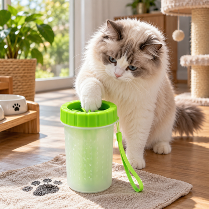 💚 Portable Paw Cleaner | Soft Silicone Deep-Clean Cup