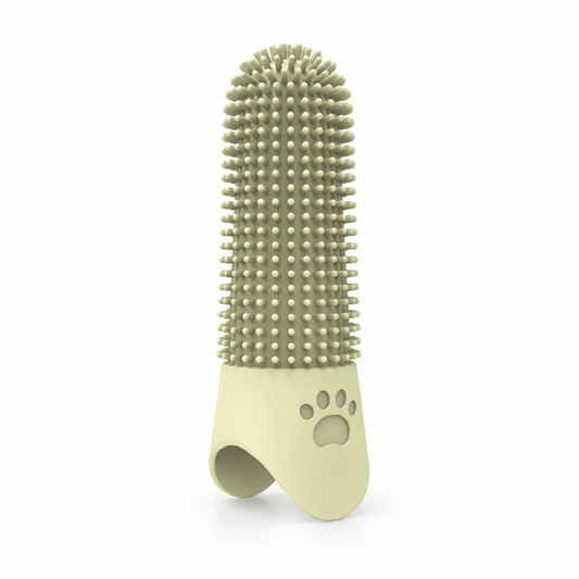 💛 Finger Pet Toothbrush | Soft Silicone Bristles & Gentle Dental Cleaning