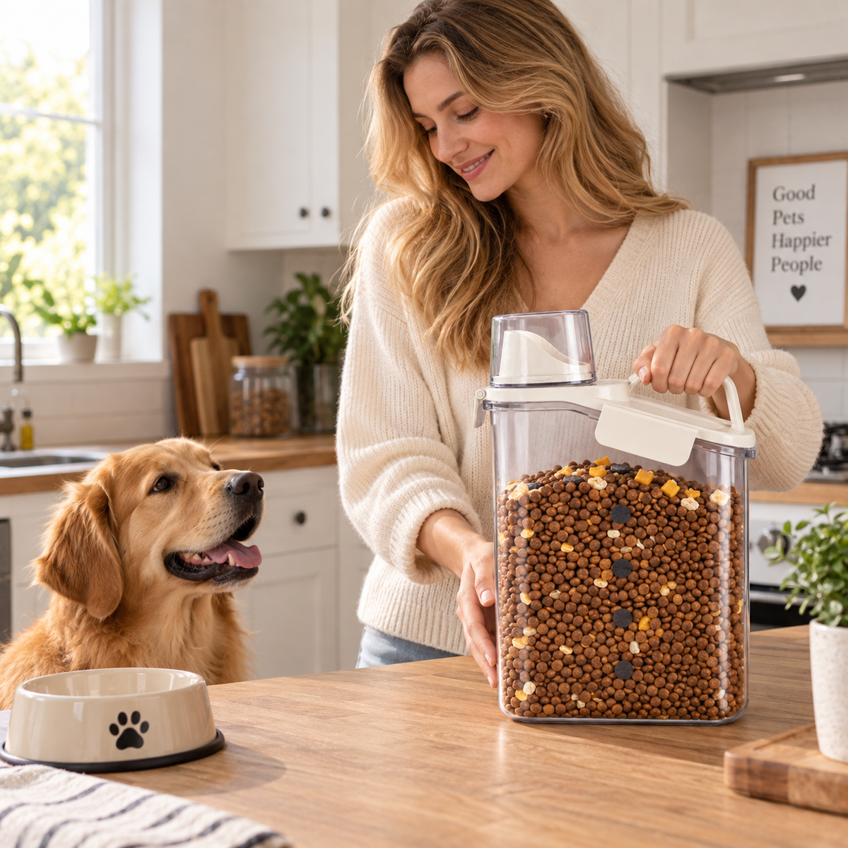 🐾 Airtight Pet Food Container | Fresh & Easy Storage