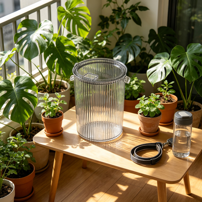 🐾 Airtight Pet Food Container | Clear Storage Canister