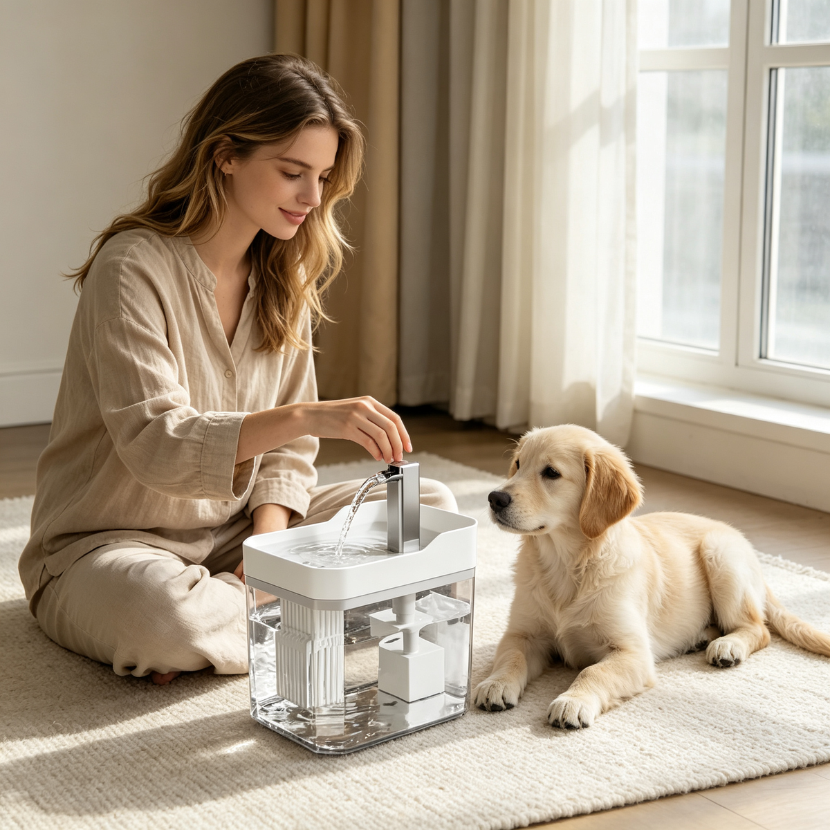 💧 Automatic Pet Water Fountain | Fresh Flow Drinking Station