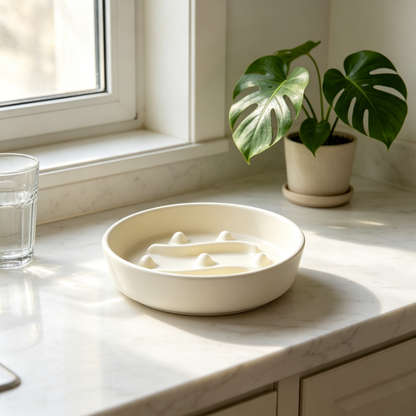 🐶 Slow Feeder Pet Bowl | Fun Anti-Gulping Feeding Bowl