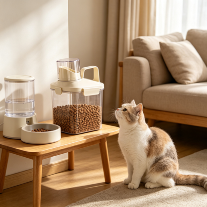 🐾 Airtight Pet Food Container | Scoop & Carry Storage Bin