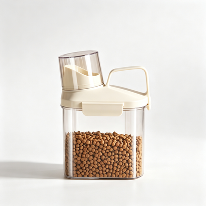 🐾 Airtight Pet Food Container | Scoop & Carry Storage Bin