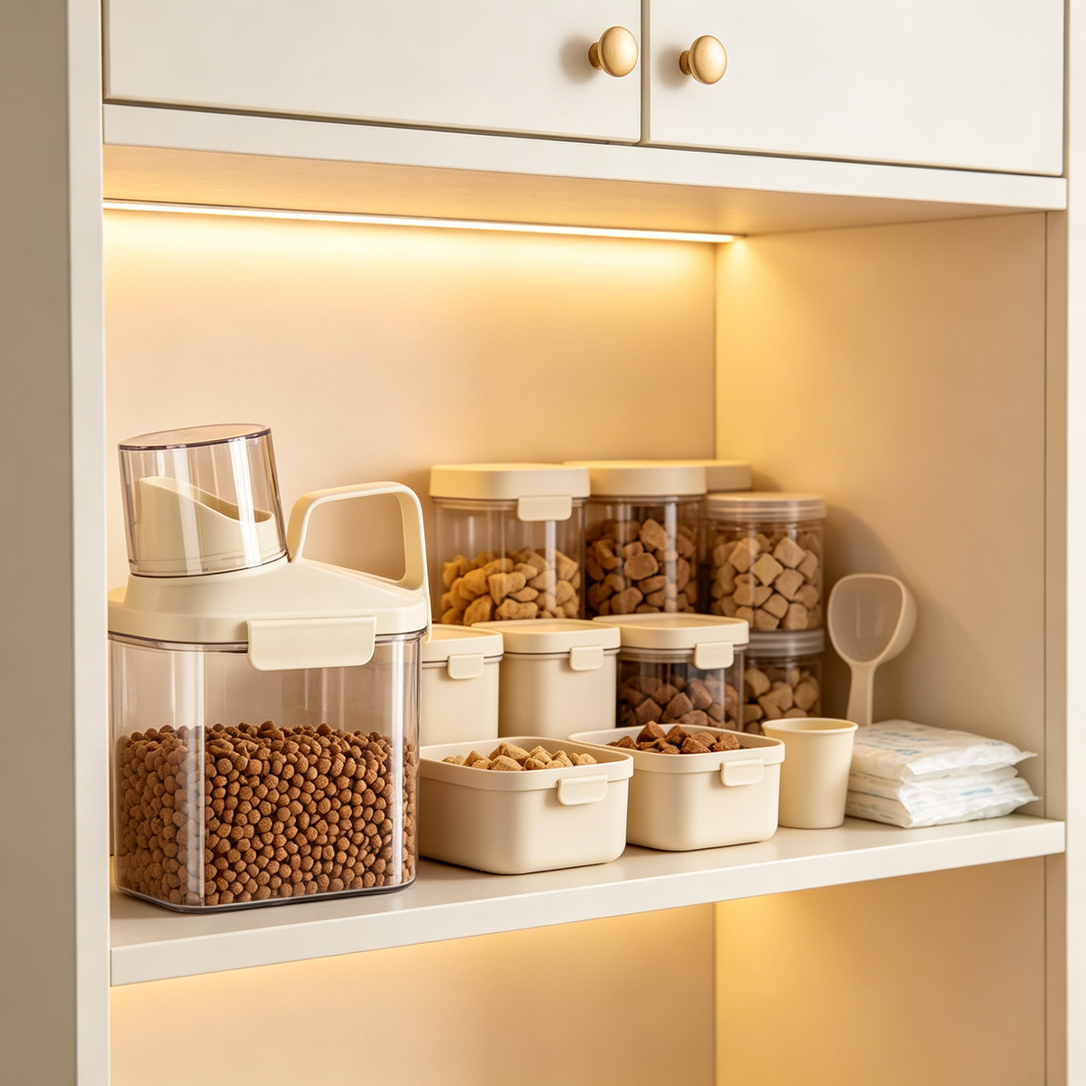 🐾 Airtight Pet Food Container | Scoop & Carry Storage Bin