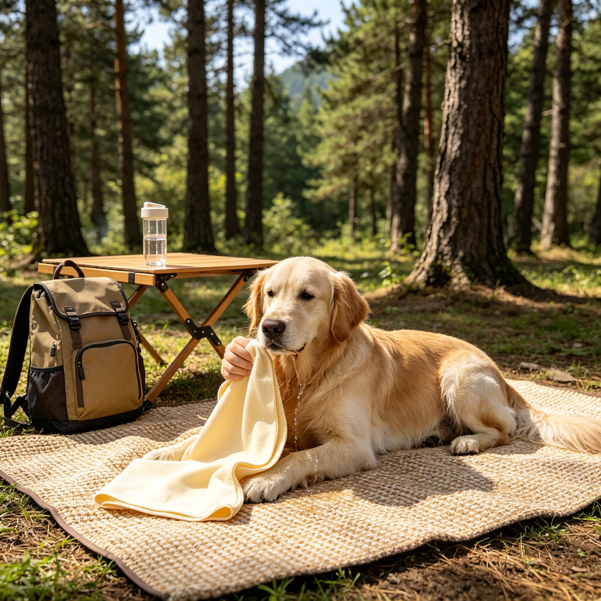 🤍 Quick-Dry Pet Towel | Ultra-Soft Absorbent Bath Essential