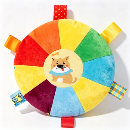 🌈 Soft Dog Frisbee | Plush Interactive Fetch Toy