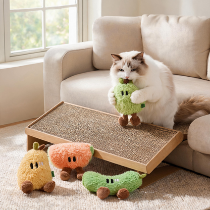 🍐 Catnip Plush Toys | Soft Fabric | Indoor Play | Cat Parents | Fruity Fun