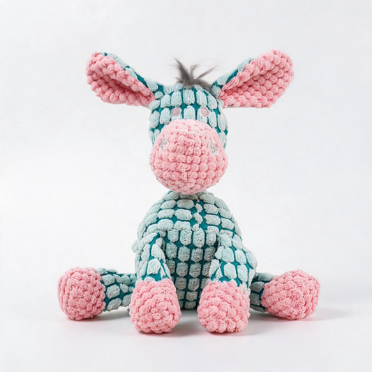 🦴 Best-Selling | Plush Texture | Indoor Play | Dog Parents | Cute Donkey Charm