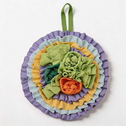 🌿 Snuffle Mat | Soft Fabric | Indoor Play | Pet Parents | Flower Layers