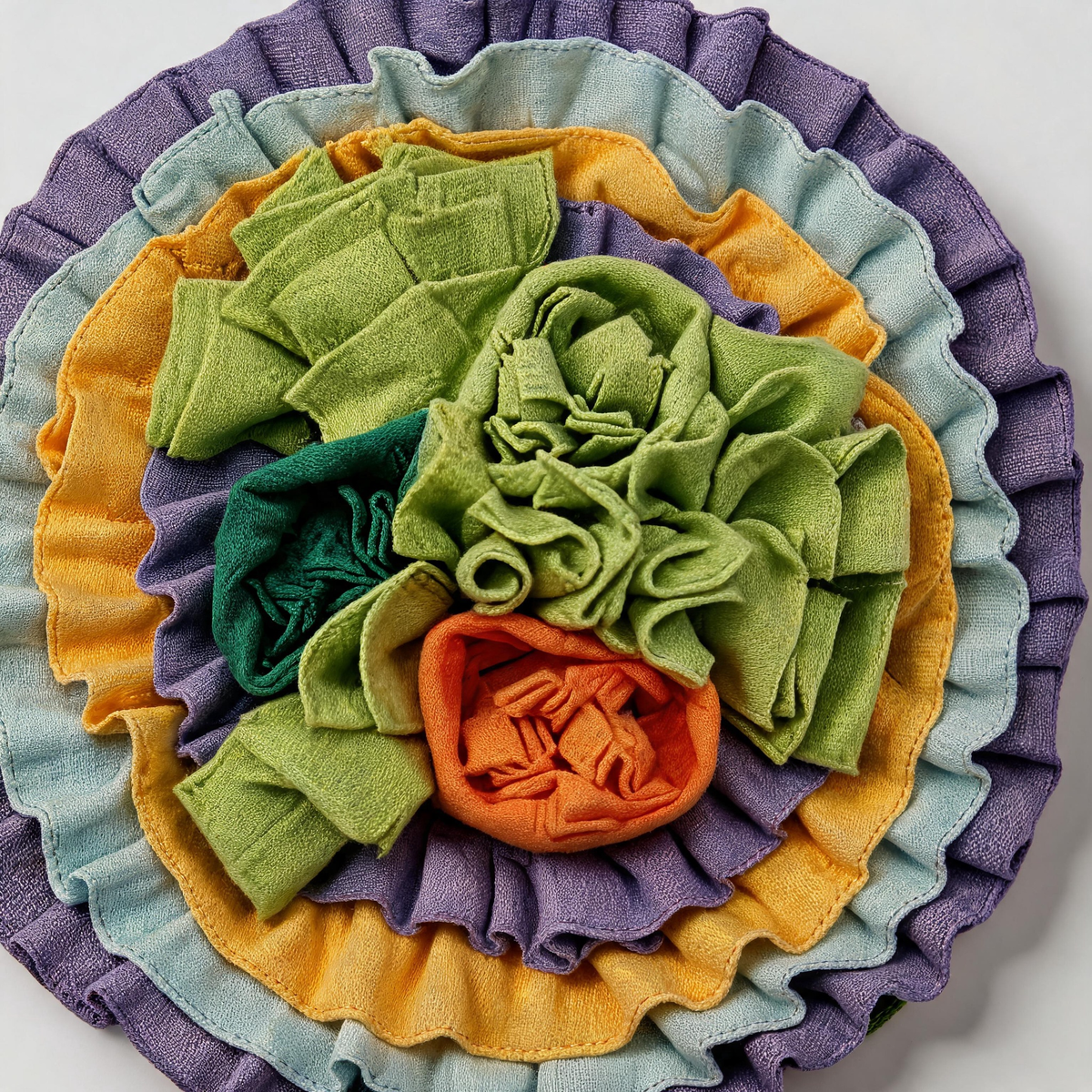 🌿 Snuffle Mat | Soft Fabric | Indoor Play | Pet Parents | Flower Layers