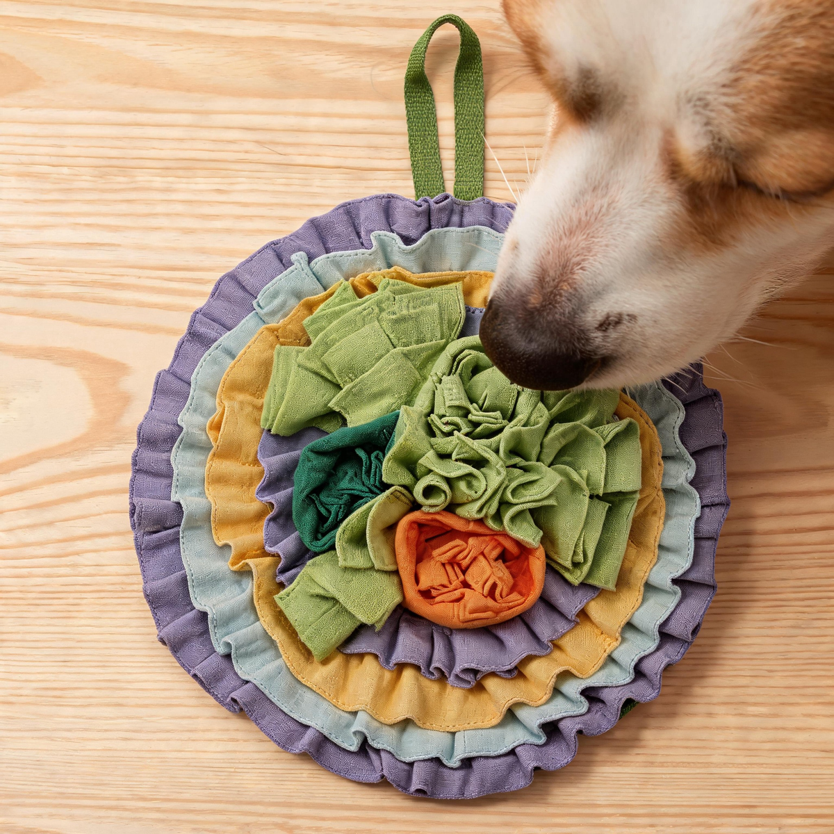 🌿 Snuffle Mat | Soft Fabric | Indoor Play | Pet Parents | Flower Layers