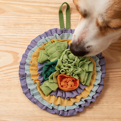🌿 Snuffle Mat | Soft Fabric | Indoor Play | Pet Parents | Flower Layers