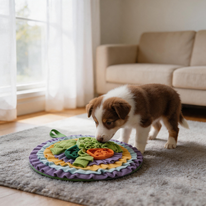 🌿 Snuffle Mat | Soft Fabric | Indoor Play | Pet Parents | Flower Layers